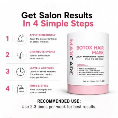 MaxCare Professional Botox Hair Mask How to Use